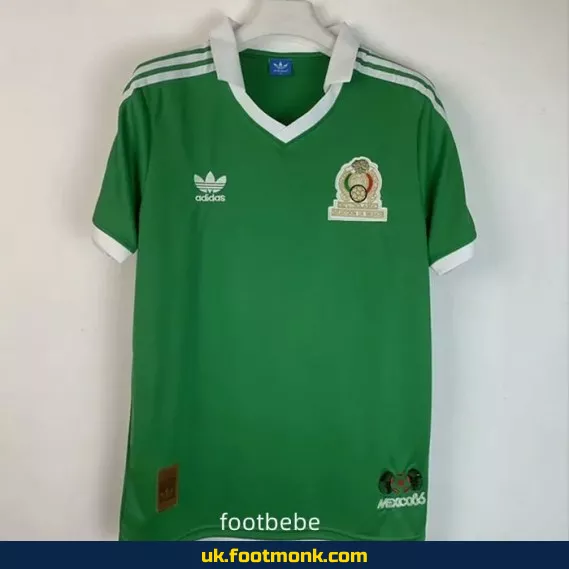 Mexico 1986 vintage home green jersey.
