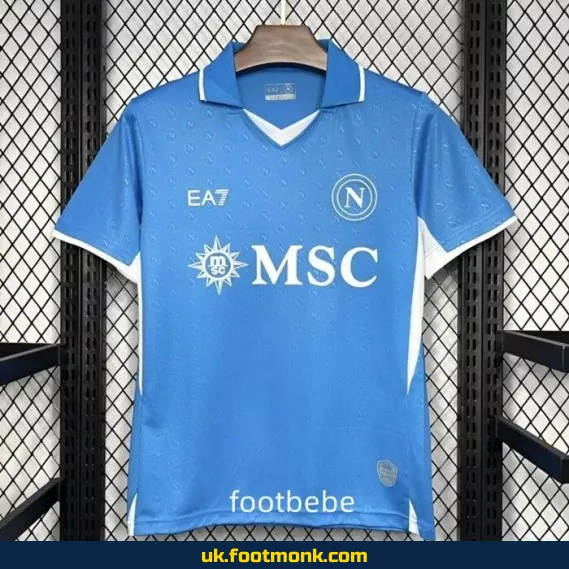 Naples home jersey 2024-2025 blue.