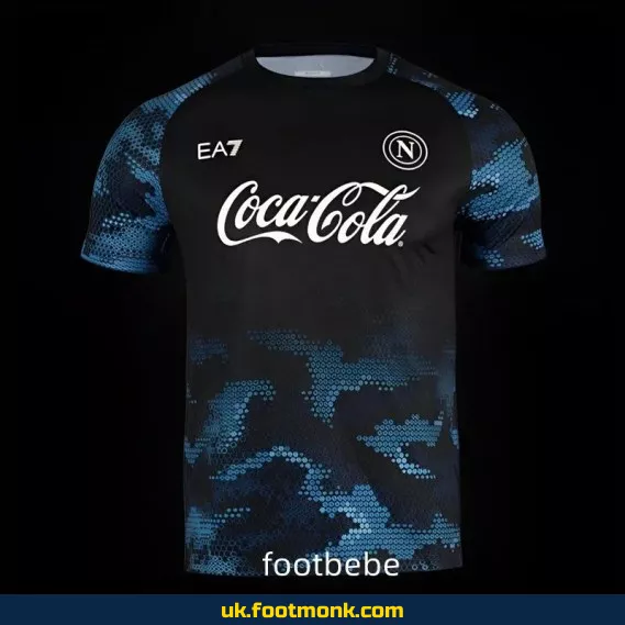 Naples 2024 2025 training jersey navy blue.
