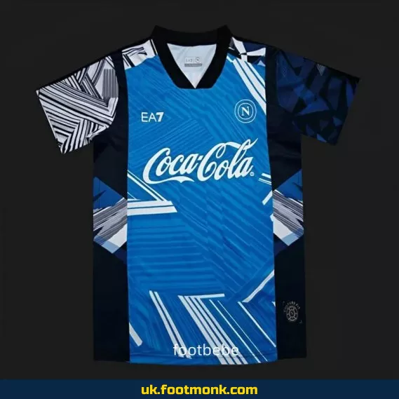 Naples 2024 2025 training jersey blue.