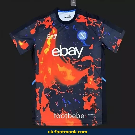 Napoli 2024 jersey volcanic red wash.