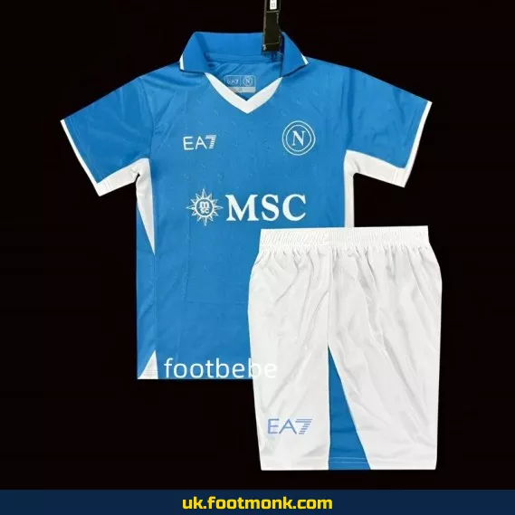 Naples home jersey for kids 2024-2025 blue.