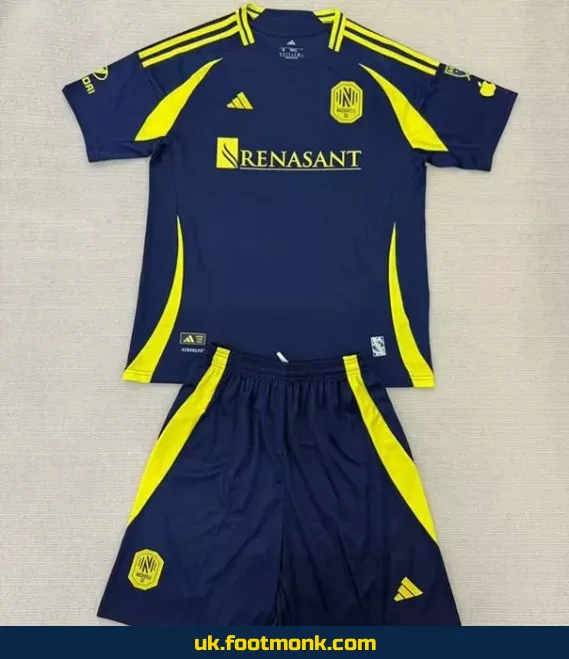 Nashville SC away jersey for kids 2025 2026.
