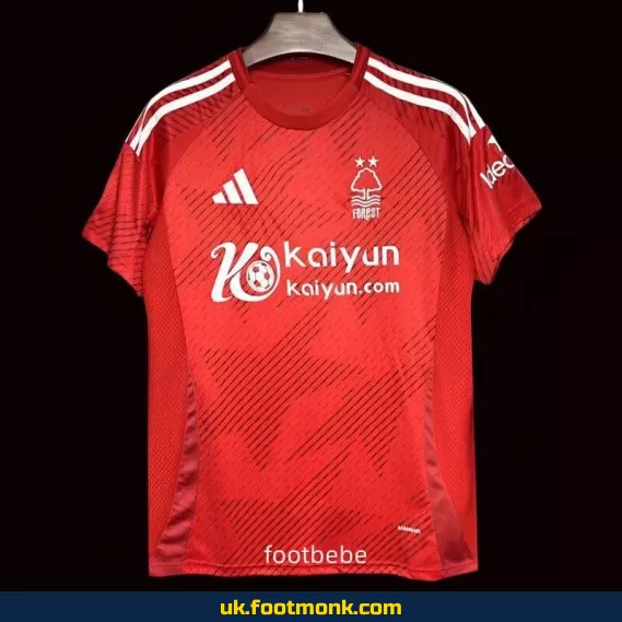Home red Nottingham Forest jersey 2024 2025.