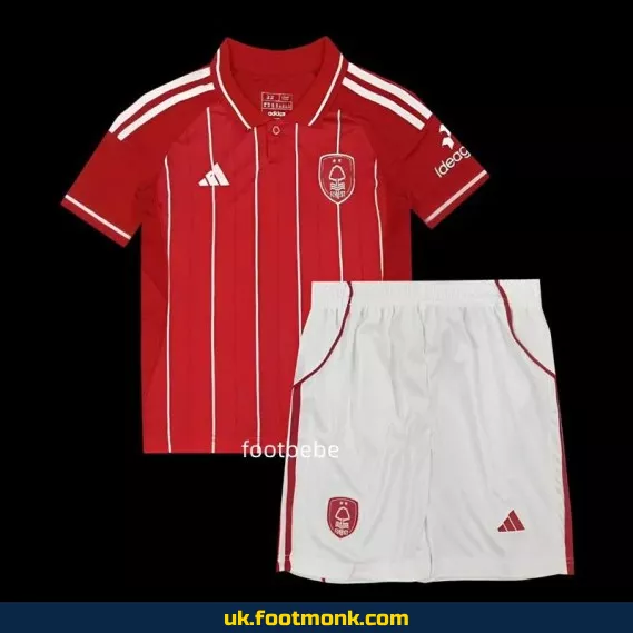 Nottingham Forest home jersey for kids 2025-2026.