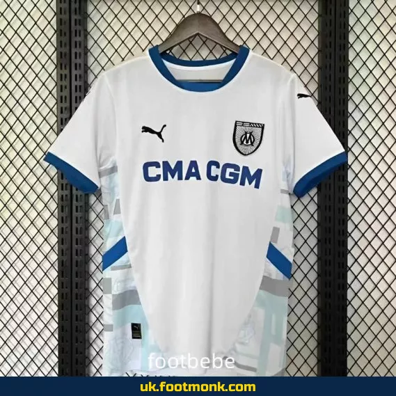 Olympic Marseille jersey 2024 2025 White.