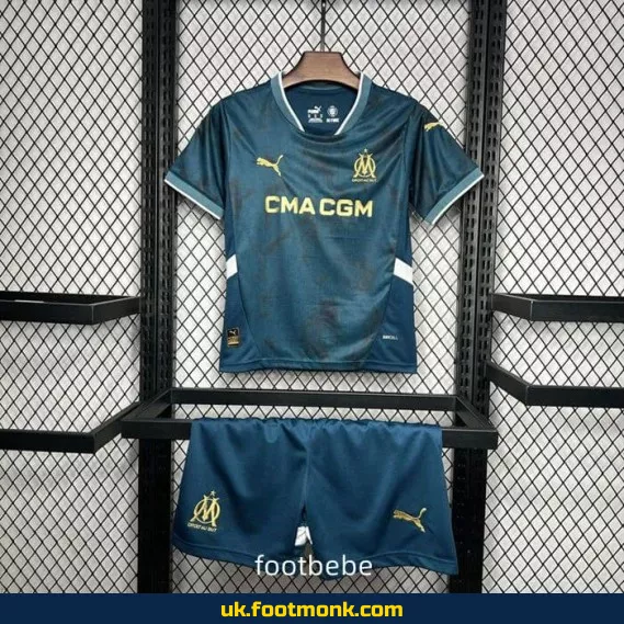 Olympique Marseille Children's Jersey 2024 2025 blue.
