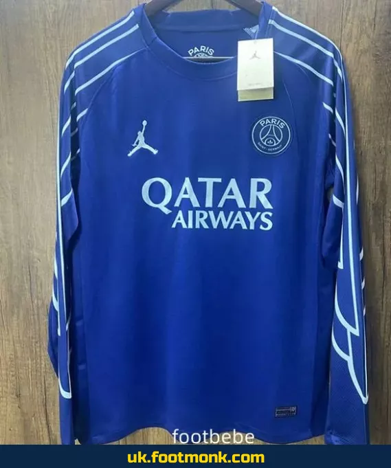 PSG 2024 2025 blue long-sleeved jersey.