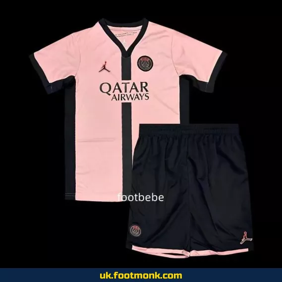 PSG Kids Jersey 2024-2025 Third pink.