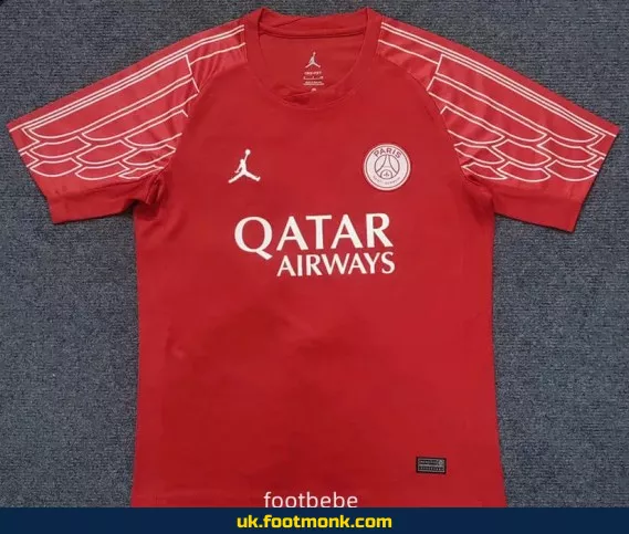 PSG Jordan 2025 red jersey.
