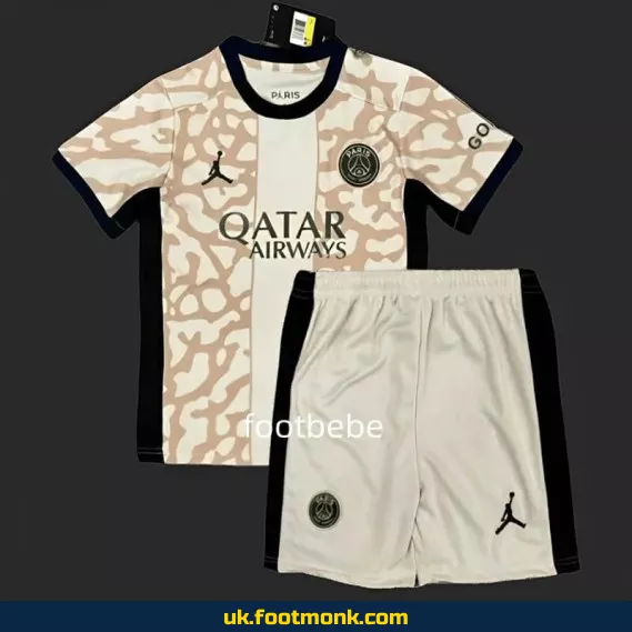 PSG Jordan Kids' Jersey 2023-2024 Fourth.