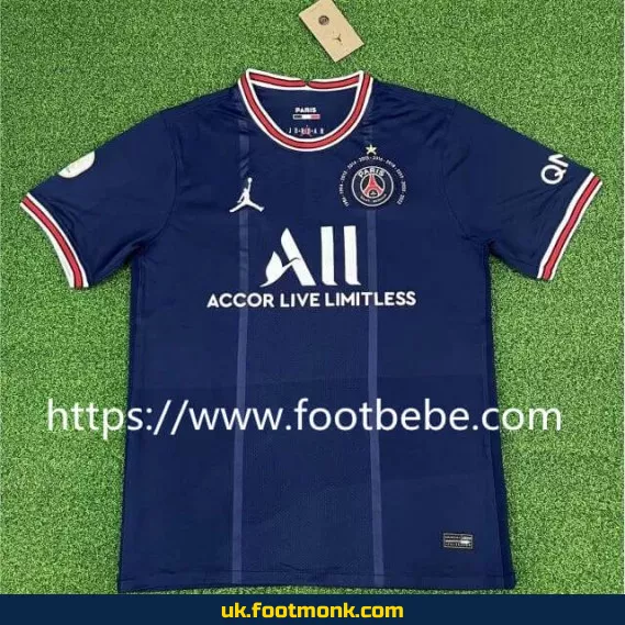 PSG Jordan jersey with a 10th French champion star Home.
