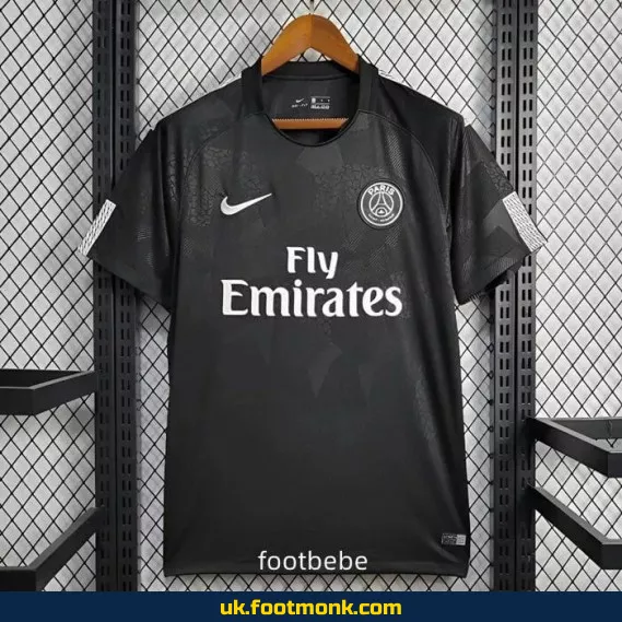 PSG 2017-2018 vintage third jersey black.