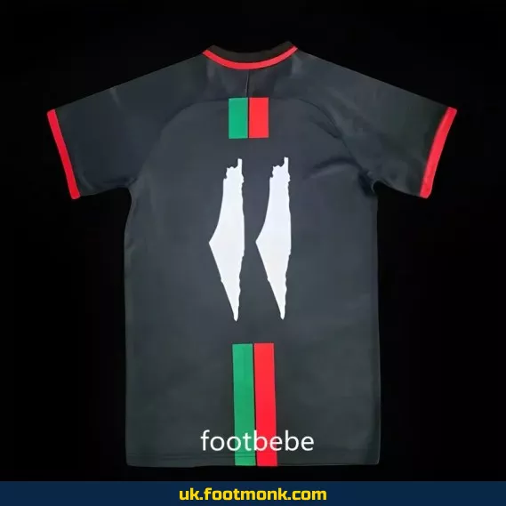 Palestine jersey 2023 2024 black.