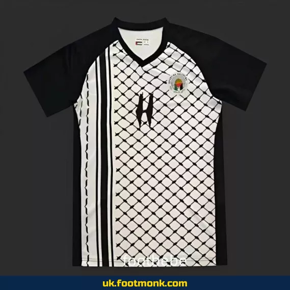 Palestine jersey 2024 2025 black keffiyeh.