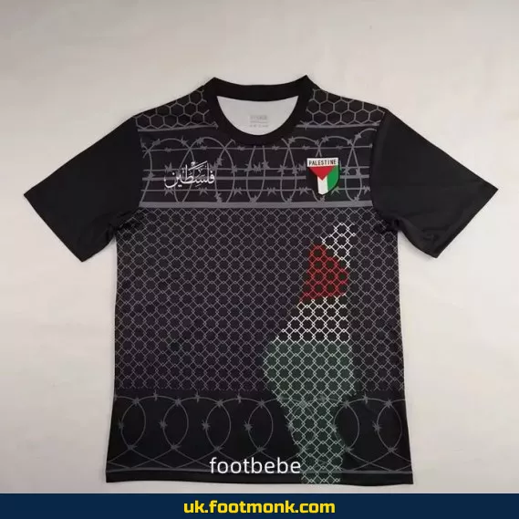 Palestine jersey 2024 2025 black special edition.