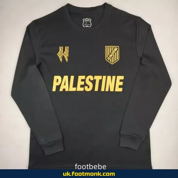 Palestine jersey 2024 2025 black long sleeves B.