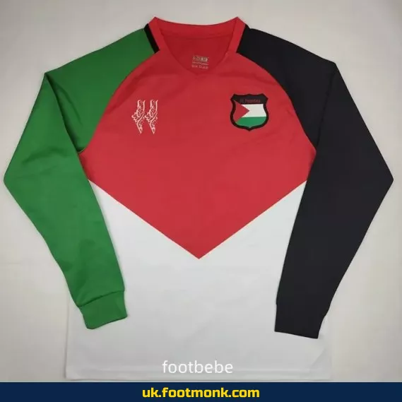 Palestine jersey 2024 2025 black long sleeves D.