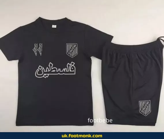 Palestine Kids Jersey 2024 2025 black.
