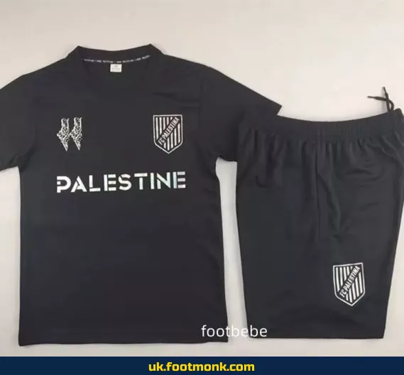 Palestine Kids Jersey 2024 2025 black C.