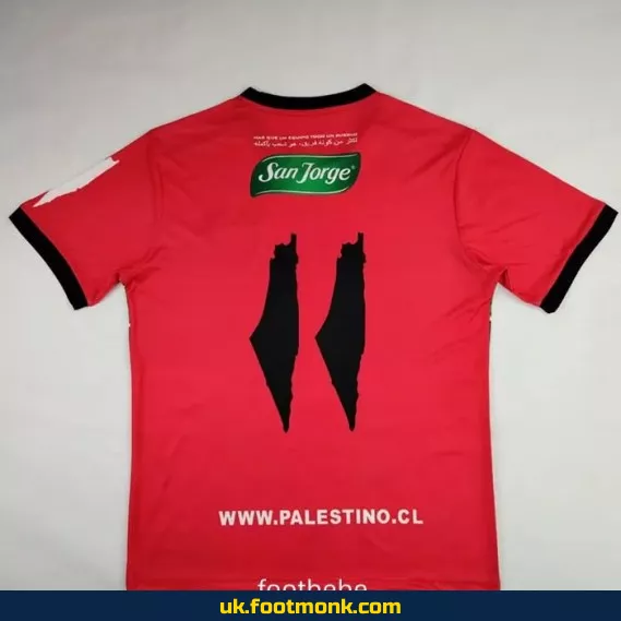 Palestino jersey 2024 2025 red.