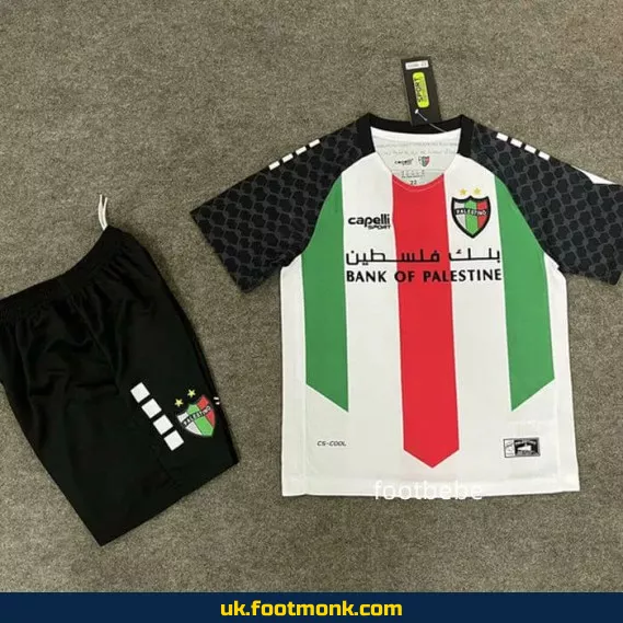 Palestino home jersey for kids 2025-2026.