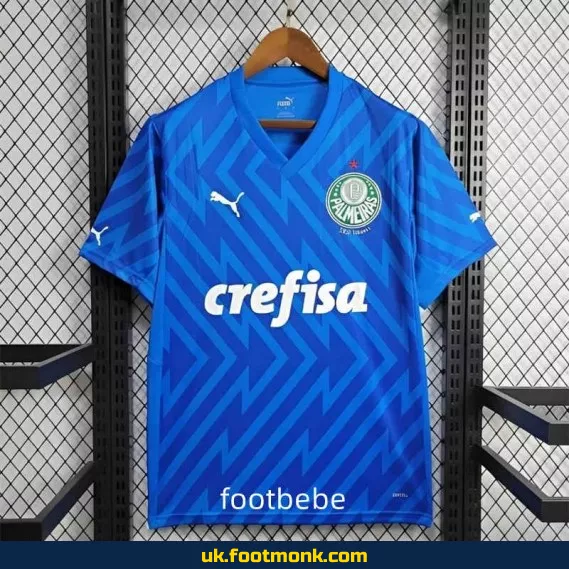 Palmeiras 2024-2025 goalkeeper jersey blue.