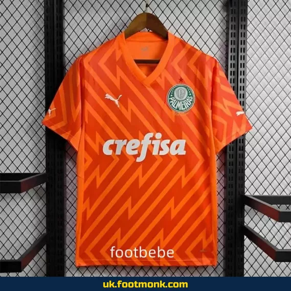Palmeiras 2024-2025 goalkeeper jersey orange.