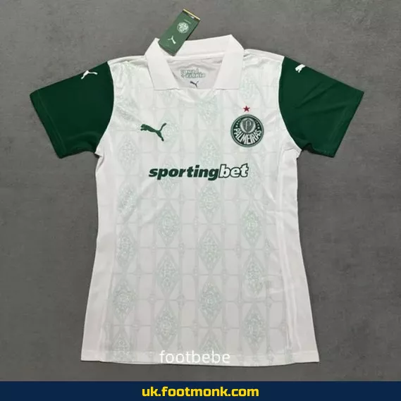 Palmeiras Women's Home Jersey 2025 2026 White.