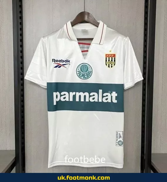 Palmeiras Vintage 1996 1997 Third White Jersey.
