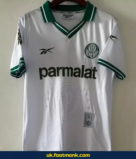 Palmeiras Vintage 1997 away white jersey.