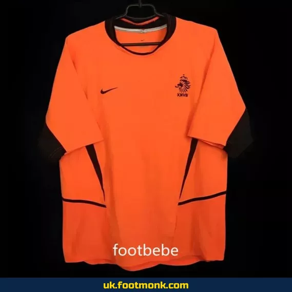Netherlands 2002 home orange vintage jersey.