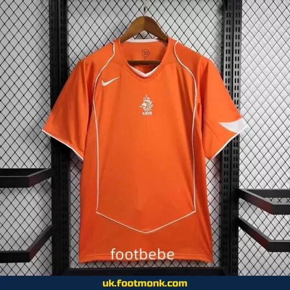 Netherlands 2004 home orange vintage jersey.