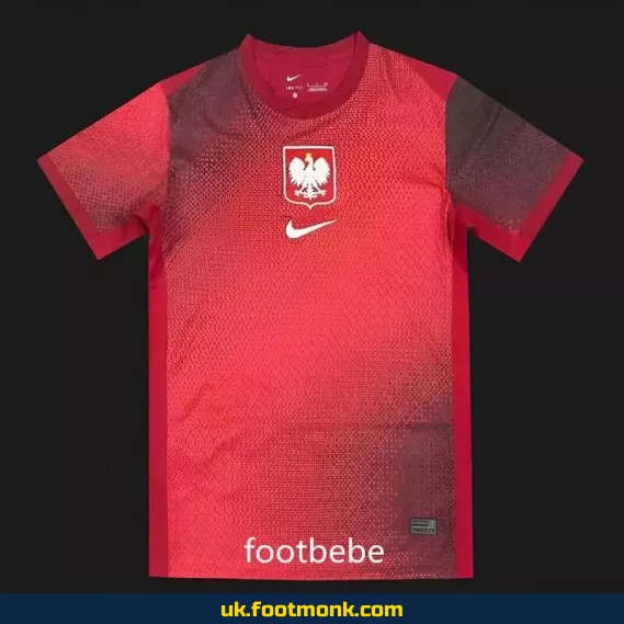 Poland 2024 away red jersey.