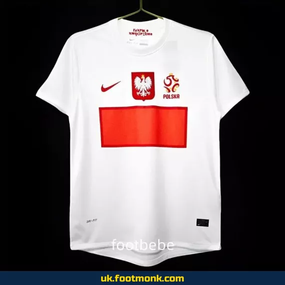 Vintage 2012 Poland home white jersey.