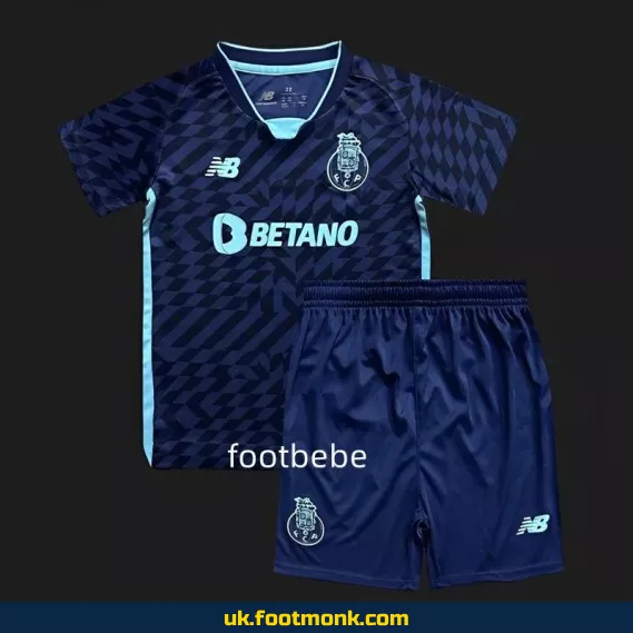 Porto 2024 2025 Third blue kids' jersey.