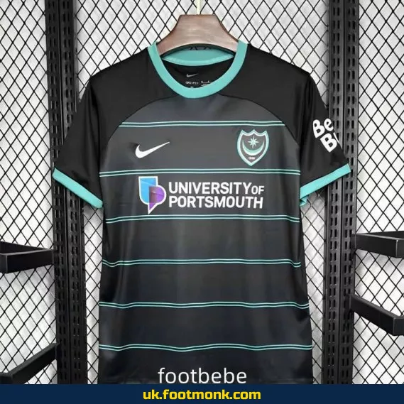 Portsmouth away jersey 2024 2025 black.