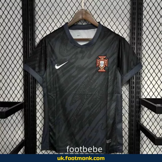 Portugal 2024 goalkeeper jersey black.