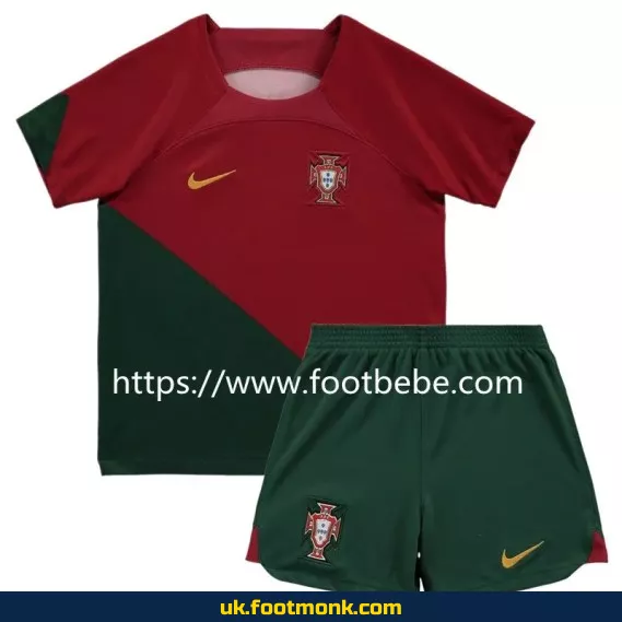 Portugal jersey kids World Cup 2022 home.