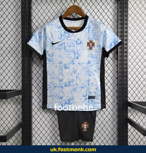 Portugal away jersey for kids Euro 2024.