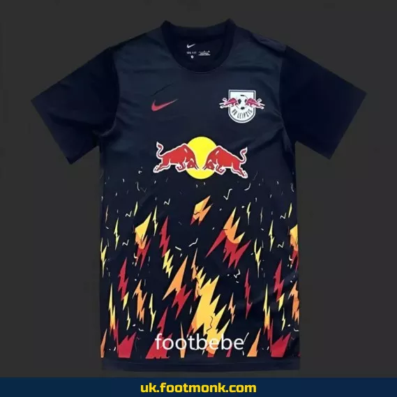 RB Leipzig 2024 black flame jersey.
