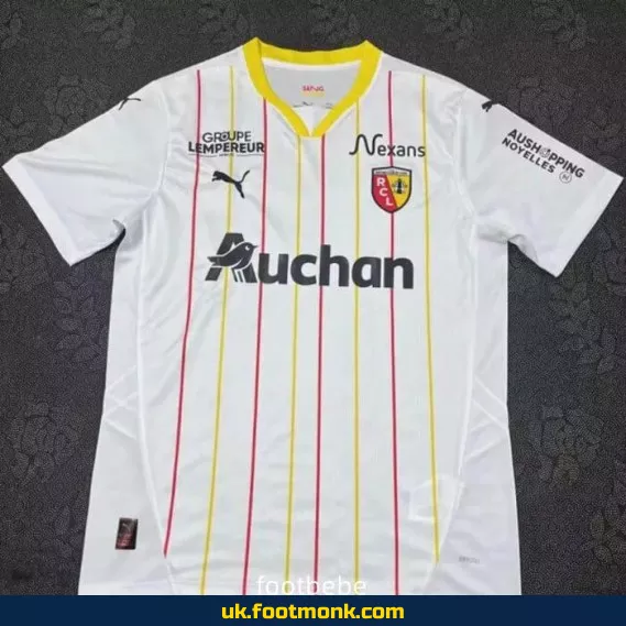 RC Lens 2024-2025 Third White Jersey.