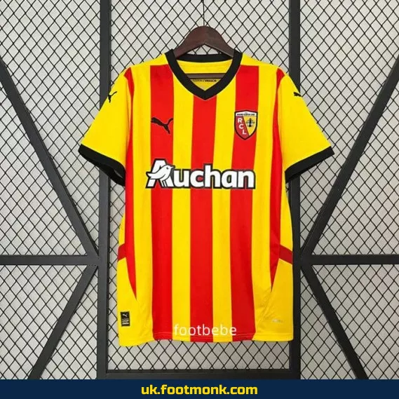 RC Lens home jersey 2024 2025.
