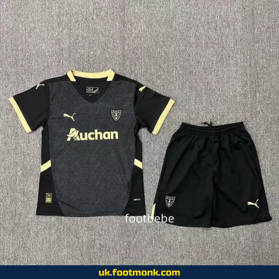 RC Lens 2024-2025 special edition black kids' jersey.