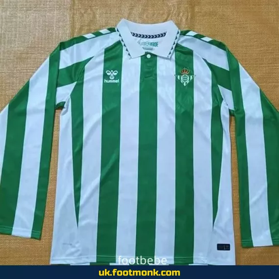 Real Betis 2024 2025 home long sleeves jersey.
