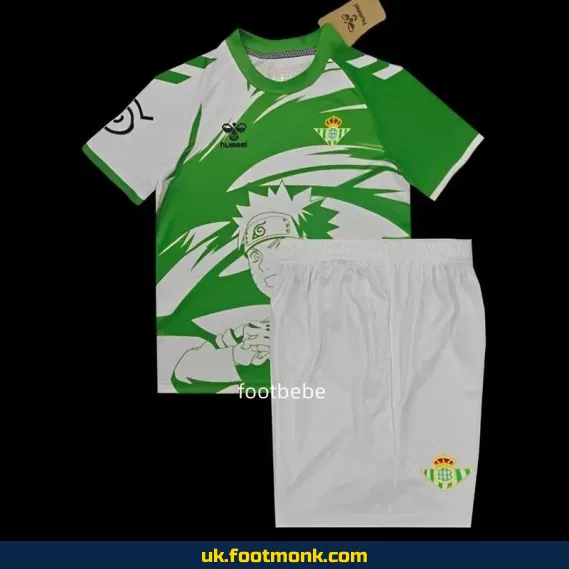Real Betis Kids Jersey 2025 2026 Naruto Shippuden.