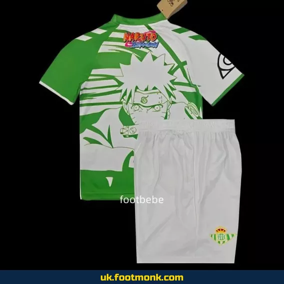 Real Betis Kids Jersey 2025 2026 Naruto Shippuden.