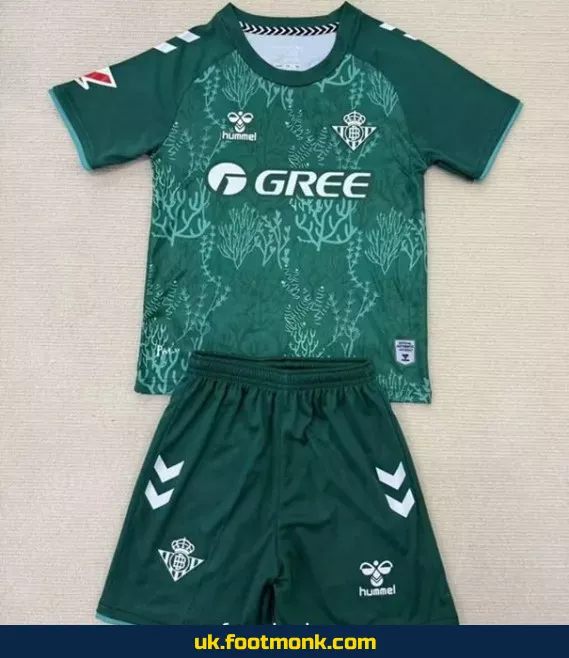 Real Betis Kids Jersey 2025 2026 green.