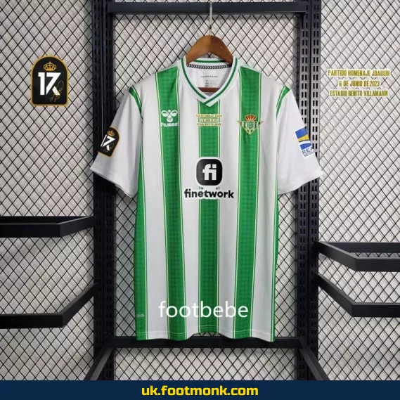 Real Betis home jersey JOAQUIN 17 2023 2024.