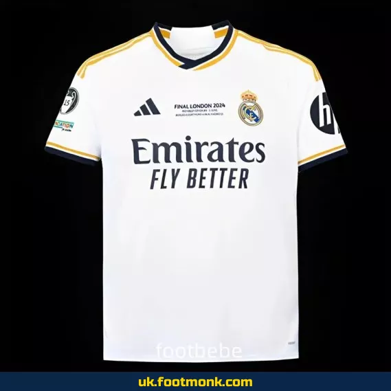 Real Madrid 2023-2024 Home Jersey 15 Champions.